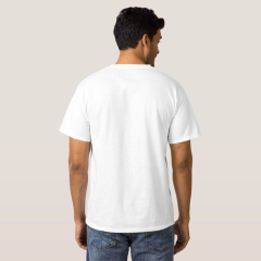 Regular Unisex T-shirt Beyaz 'Çizgi Film&Roman/Taş Devri1' Baskılı