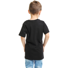 Çocuk T-shirt Siyah 'Animasyon1' Baskılı
