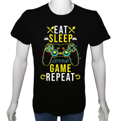 Unisex T-shirt Siyah 'PC Oyuncu/PC Oyuncu15' Baskılı
