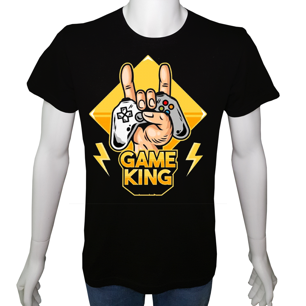 Unisex T-shirt Siyah 'PC Oyuncu/PC Oyuncu16' Baskılı