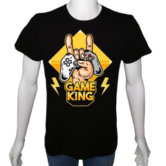 Unisex T-shirt Siyah 'PC Oyuncu/PC Oyuncu16' Baskılı