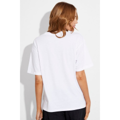 Regular Kadın T-shirt Beyaz 'Aktivist Kadınlar4' Baskılı