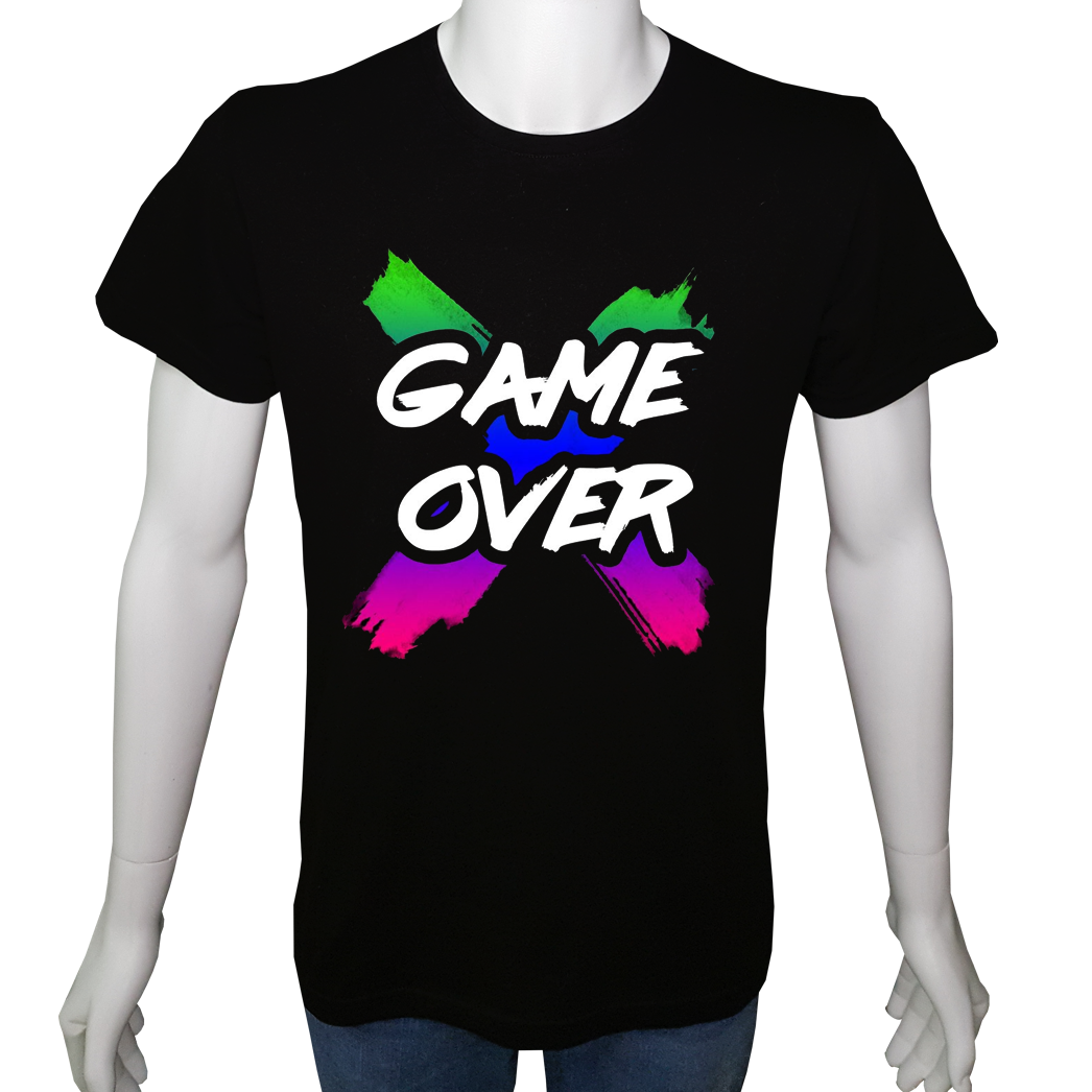 Unisex T-shirt Siyah 'PC Oyuncu/PC Oyuncu18' Baskılı