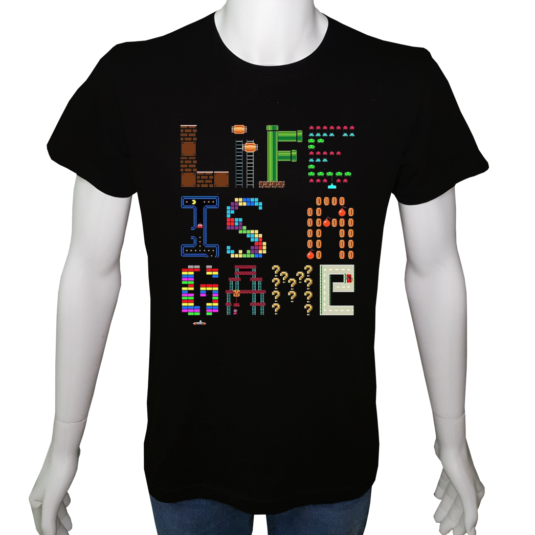 Unisex T-shirt Siyah 'PC Oyuncu/PC Oyuncu23' Baskılı