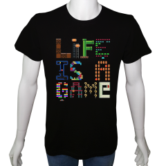 Unisex T-shirt Siyah 'PC Oyuncu/PC Oyuncu23' Baskılı