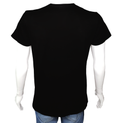 Unisex T-shirt Siyah 'Uçak&Uzay / Türk Yıldızları' Baskılı