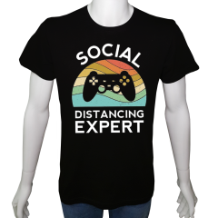Unisex T-shirt Siyah 'PC Oyuncu/PC Oyuncu28' Baskılı
