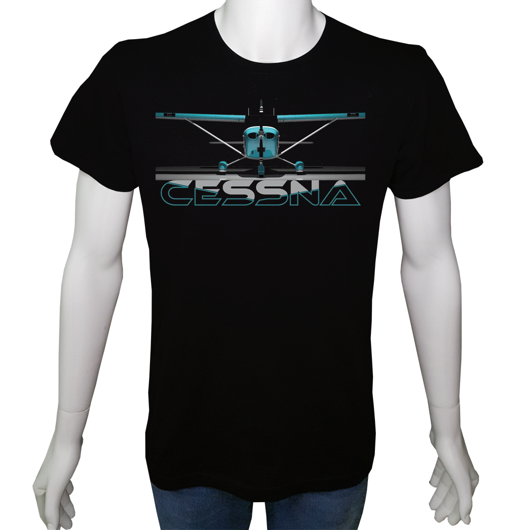 Unisex T-shirt Siyah 'Uçak&Uzay / Uçak13' Baskılı