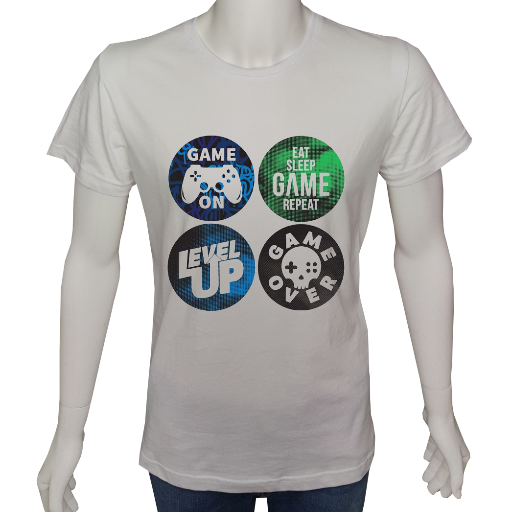 Unisex T-shirt Beyaz 'PC Oyuncu/PC Oyuncu31' Baskılı