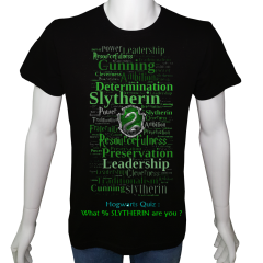 Unisex T-shirt Siyah 'Sinema&Dizi/HarryPotter2' Baskılı