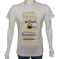 Unisex T-shirt Beyaz 'Sinema&Dizi/HarryPotter4' Baskılı