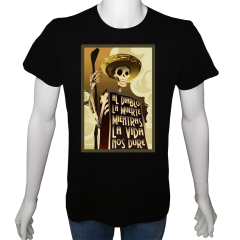 Unisex T-shirt Siyah 'Antik Kültürler / G.Amerika Yerlileri1' Baskılı