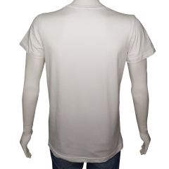 Unisex T-shirt Beyaz 'Çizgi Film&Roman / Taş Devri2' Baskılı