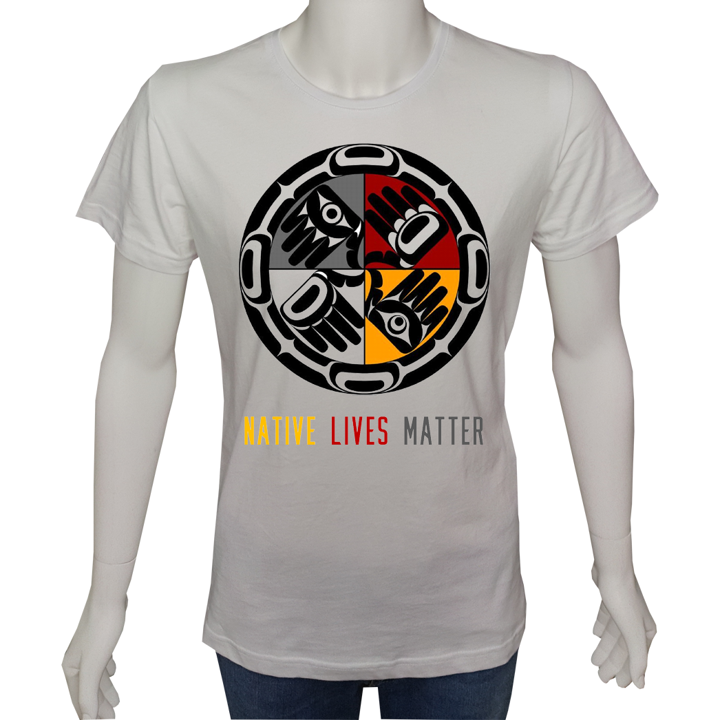 Unisex T-shirt Beyaz 'Antik Kültürler / K.Amerika Yerlileri2' Baskılı