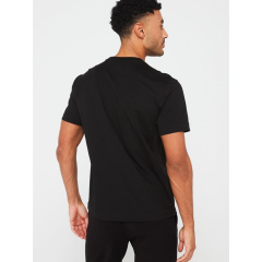 Unisex T-shirt Siyah 'Ünlüler / Descartes1' Baskılı