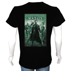 Unisex T-shirt Siyah 'Sinema&Dizi/Matrix1' 2Baskılı