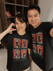 Unisex T-shirt Siyah 'Müzik / Metallica3' 2Baskılı