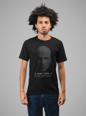 Erkek T-shirt Siyah 'Adam Olmak' Baskılı