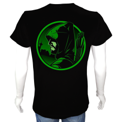 Unisex T-shirt Siyah 'Sinema&Dizi/RobinHood1' 2Baskılı