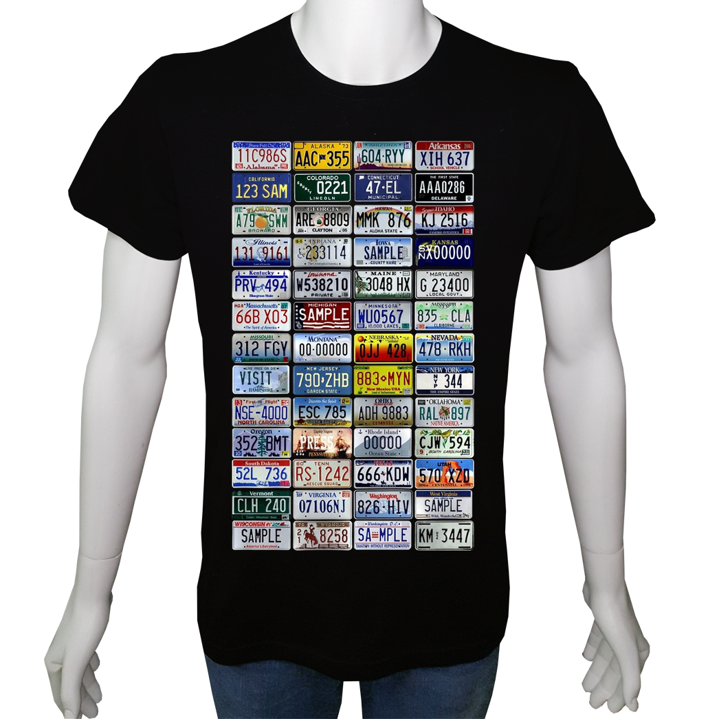 Unisex T-shirt Siyah 'Oto / Oto11' Baskılı