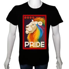 Unisex T-shirt Siyah 'Fanatik Taraftar/GS7' Baskılı