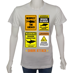 Regular Unisex T-shirt Beyaz 'Ülke&Şehir / Yaz Tatili2' 2Baskılı