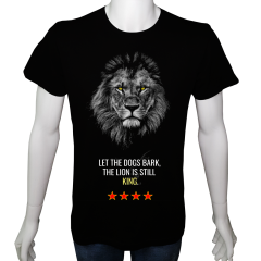 Unisex T-shirt Siyah 'Fanatik Taraftar/GS9' Baskılı