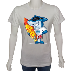 Regular Unisex T-shirt Beyaz 'Ülke&Şehir / Yaz Tatili3' Baskılı