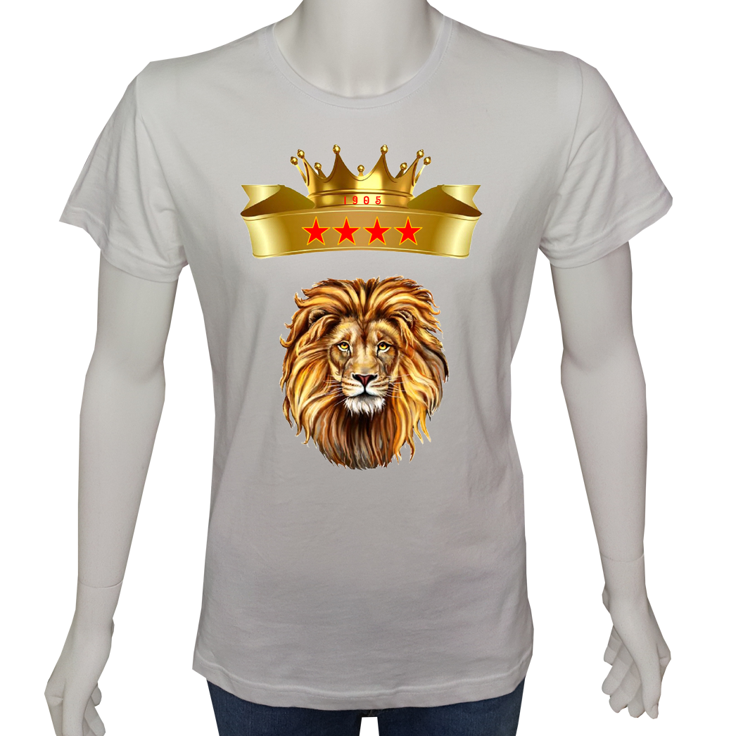 Unisex T-shirt Beyaz 'Fanatik Taraftar/GS10' Baskılı
