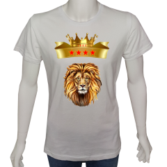 Unisex T-shirt Beyaz 'Fanatik Taraftar/GS10' Baskılı