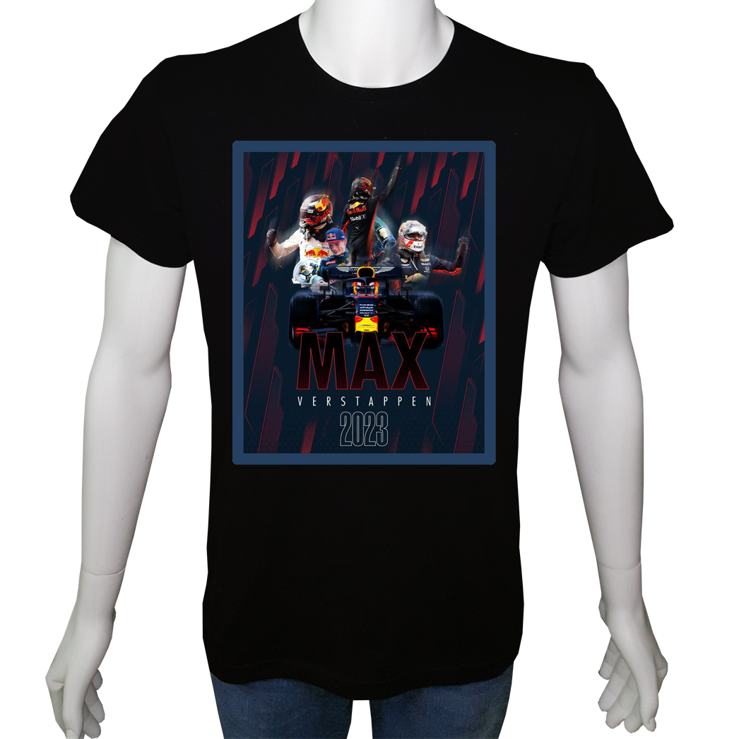Unisex T-shirt Siyah 'Oto / Formula13' Baskılı