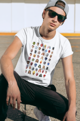 Genç T-shirt Beyaz 'Marvel1' Baskılı