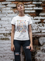 Genç T-shirt Beyaz 'Marvel1' Baskılı
