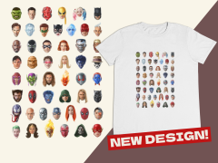 Genç T-shirt Beyaz 'Marvel1' Baskılı