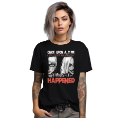 Genç T-shirt Siyah 'GençKızlar6' Baskılı