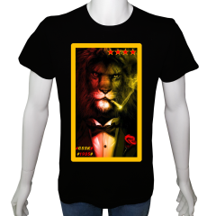 Unisex T-shirt Siyah 'Fanatik Taraftar/GS12' Baskılı