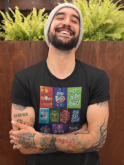 Genç T-shirt Siyah 'Yazı1' Baskılı