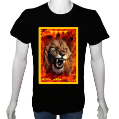 Unisex T-shirt Siyah 'Fanatik Taraftar/GS13' Baskılı