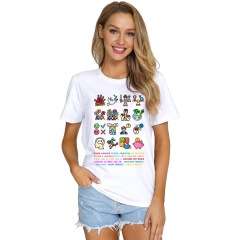 Genç T-shirt Beyaz 'Vektörİkon1' Baskılı