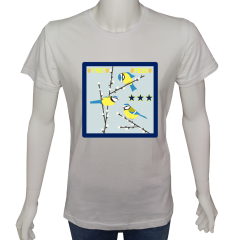 Unisex T-shirt Beyaz 'Fanatik Taraftar/FB3' Baskılı