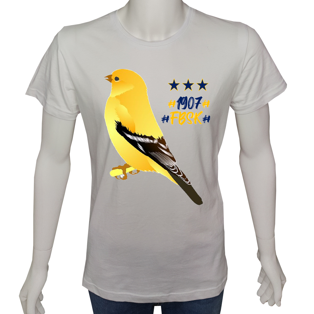 Unisex T-shirt Beyaz 'Fanatik Taraftar/FB5' Baskılı