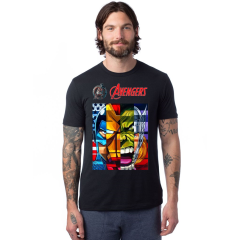 Genç T-shirt Siyah 'Marvel6' Baskılı