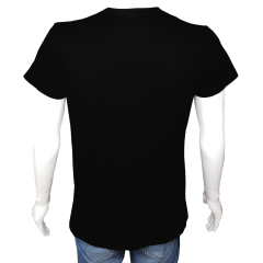 Unisex T-shirt Siyah 'Fanatik Taraftar/FB8' Baskılı