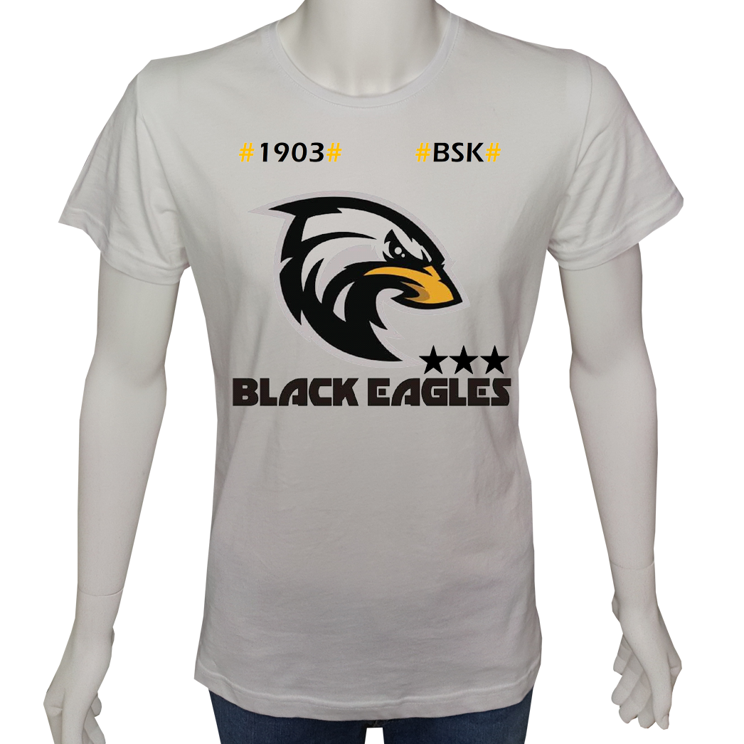 Unisex T-shirt Beyaz 'Fanatik Taraftar/BJK2' 2Baskılı