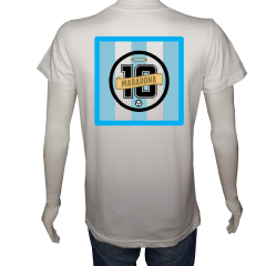Unisex T-shirt Beyaz 'Spor/Maradona2' 2Baskılı