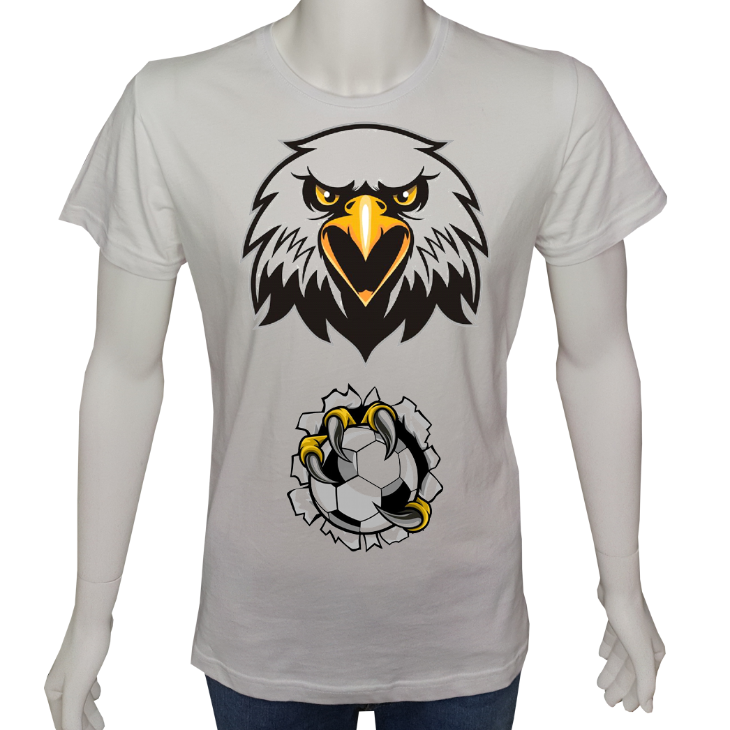 Unisex T-shirt Beyaz 'Fanatik Taraftar/BJK5' 2Baskılı