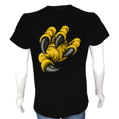 Unisex T-shirt Siyah 'Fanatik Taraftar/BJK7' 2Baskılı