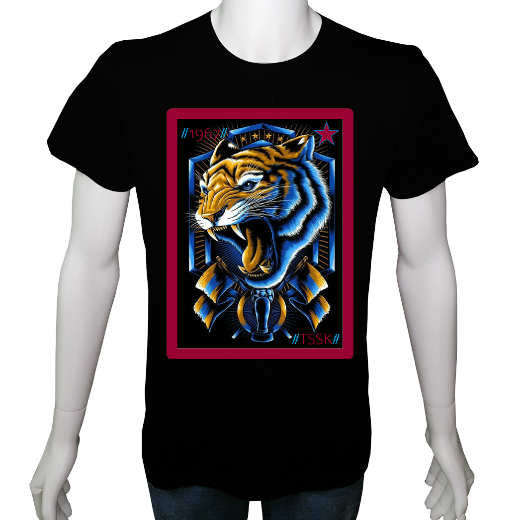 Unisex T-shirt Siyah 'Fanatik Taraftar/TS3' Baskılı