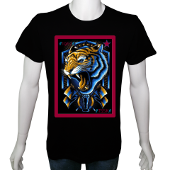 Unisex T-shirt Siyah 'Fanatik Taraftar/TS3' Baskılı