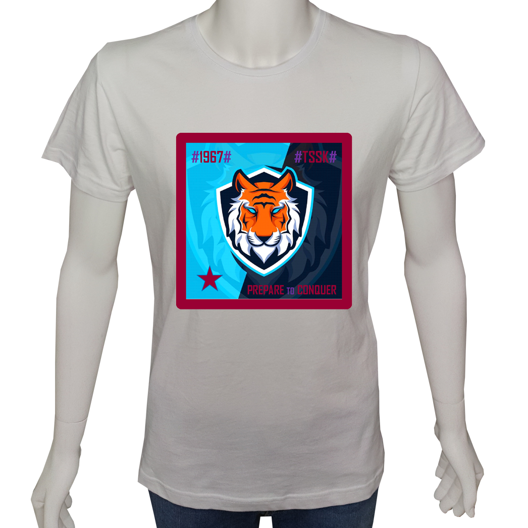 Unisex T-shirt Beyaz 'Fanatik Taraftar/TS4' Baskılı